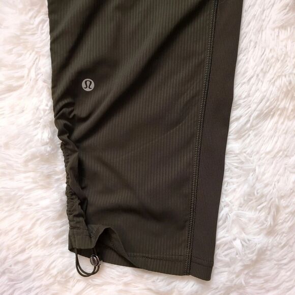Lululemon Dance Studio Crop 25" Dark Olive Women's Size 8 - Picture 6 of 11